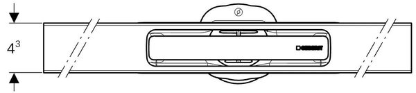 Sprchový žľab Geberit CleanLine30, dĺžka 30–90 cm (možnosť skrátenia), 154.501.KS.1