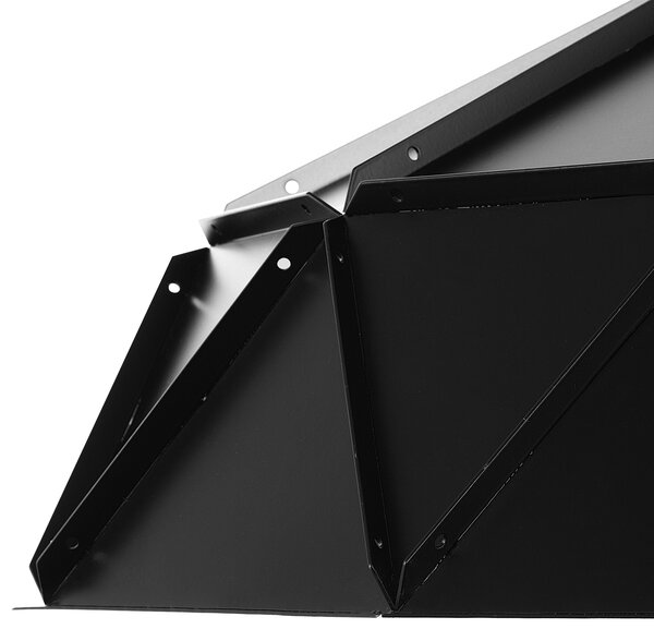 Závesná lampa čierna kov geometrický tvar na 1 žiarovku osvetlenie moderný industriálny štýl kuchyňa jedáleň obývačka