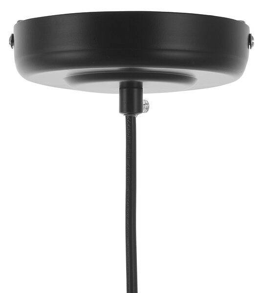 Závesná lampa čierna kov geometrický tvar na 1 žiarovku osvetlenie moderný industriálny štýl kuchyňa jedáleň obývačka