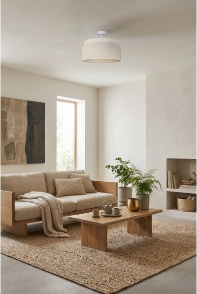 Brilagi - Prisadený luster PADOVA 1xE27/60W/230V pr. 40 cm krémová