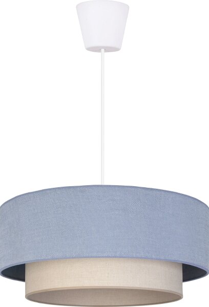 Brilagi - LED luster na lanku BOHO ECO 1xE27/10W/230V, priemer 40 cm, modrá/krémová