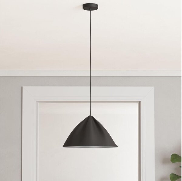 Eglo 900835 - Luster na lanku PODERE 1xE27/40W/230V čierna