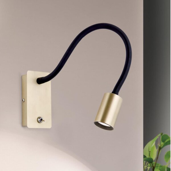 Orion WA 2-1342 - LED Flexibilná nástenná lampička KURT LED/5W/230V zlatá