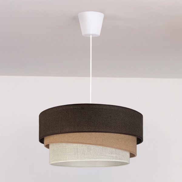 Brilagi - Luster na lanku TRIO 1xE27/60W/230V priemer 40 cm hnedá/béžová/biela