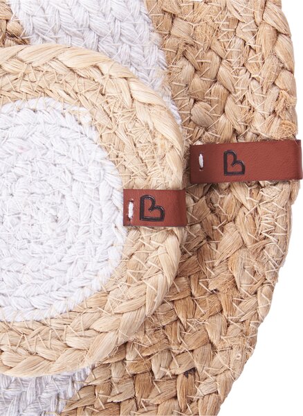 Sada 12 prestieraní a podložiek prírodná z juty a bavlny 35/10 cm ručne vyrobené podložky pod taniere a poháre boho kuchyňa jedáleň