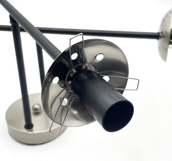 Brilagi - Prisadený luster MALIVA 4xE14/15W/230V matný chróm/dymová