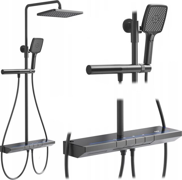 Sprchový Set Rea Pedro Thermostat Titanium