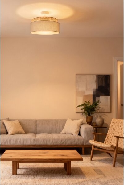 Brilagi - Prisadený luster PADOVA 1xE27/60W/230V, priemer 40 cm, béžový