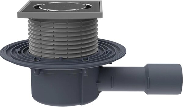 Hutterer & Lechner HL510N Podlahový odtok. DN40/50 horizontálny 123x123mm /115x115mm, 1 ks