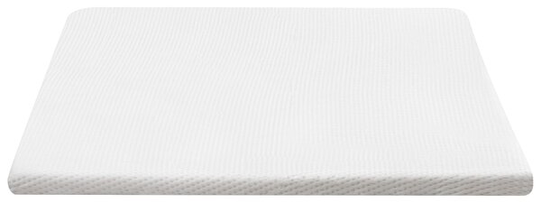 Vrchný matrac biela latex pena polyesterový poťah 140 x 200 cm topper podložka na posteľ spálňa