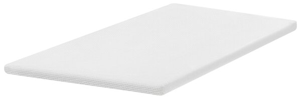 Vrchný matrac biela latex pena polyesterový poťah 140 x 200 cm topper podložka na posteľ spálňa