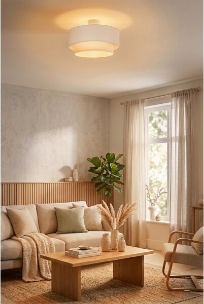 Brilagi - LED prisadený luster BOHO ECO 1xE27/10W/230V priemer 40 cm krémová