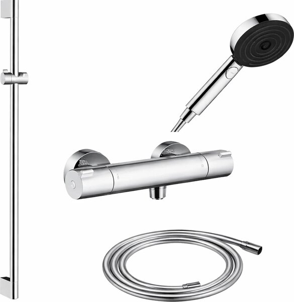 Sprchová súprava hansgrohe (sprchová hlavica, hadica, termostat, tyč) Pulsify Select, 1 ks