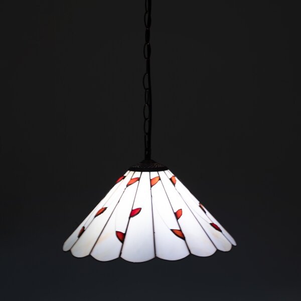 Brilagi - Tiffany vitrážový luster na reťazi FOLIA 1xE27/60W/230V pr. 40 cm