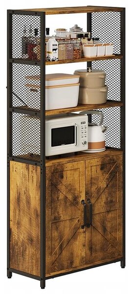 Rustikálna komoda v štýle loft a industrial, stojaca skriňa, regál, komoda, 151 cm