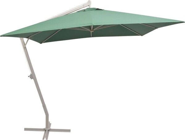 Maison Exclusive - Zelený slnečník 300x300 cm s hliníkovým stožiarom