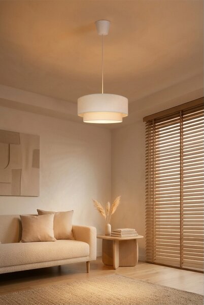 Brilagi - LED luster BOHO ECO na lane 1xE27/10W/230V pr. 40 cm krémový