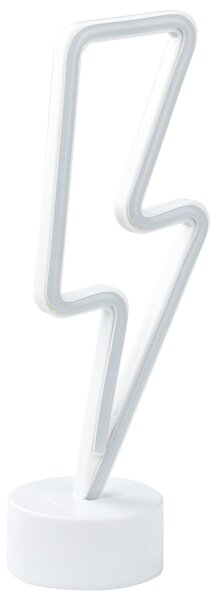 Súprava 3 neónových LED dekorácií viacfarebná PVC materiál dekoratívne svietidlo na batérie