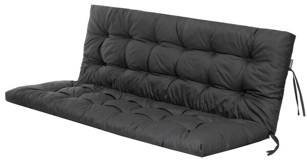 Vankúš na záhradnú hojdačku alebo záhradnú lavičku, 120 cm, s opierkou, vodeodolný