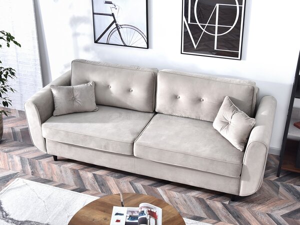 NovýNábytok.sk Pohovka dvojsedačka Bacteria (béžová + čierna). Akcia -17%. Vlastná spoľahlivá doprava až k Vám domov. 1136817
