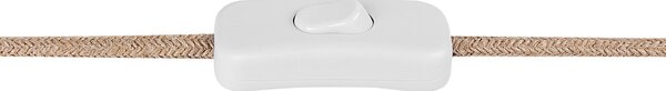 Stolná lampa zelený keramický podstavec biele tienidlo bavlna polyester minimalistický dizajn