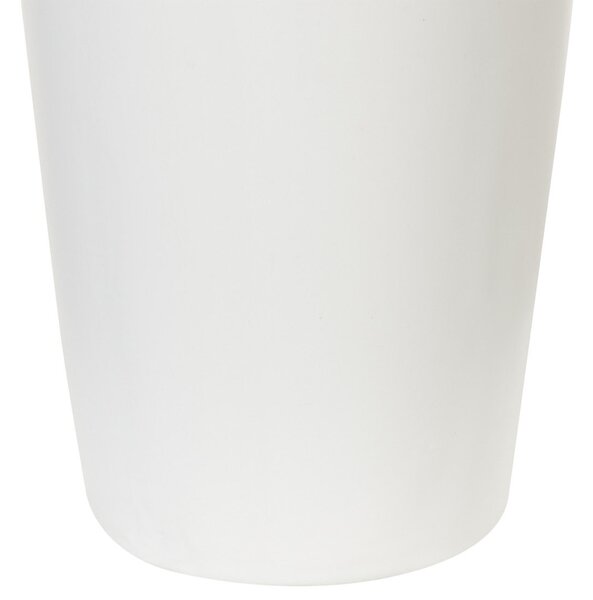 Dekoratívna váza na stôl matná biela kameninová 33 cm elegantná glamour bytové doplnky