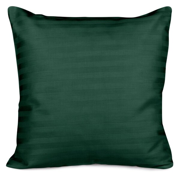 SATÉNOVÁ OBLIEČKA NA VANKÚŠ CIZGILI DARK GREEN 40X40 CM TMAVOZELENÁ