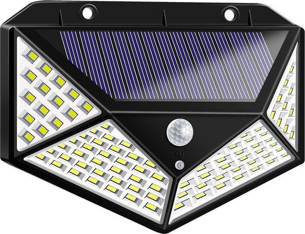 Verk 01728 Solárne vonkajšie osvetlenie 100 LED SMD so senzorom pohybu