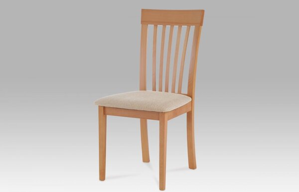 Jedálenská stolička BC-3950 masívne drevo / látka Buk