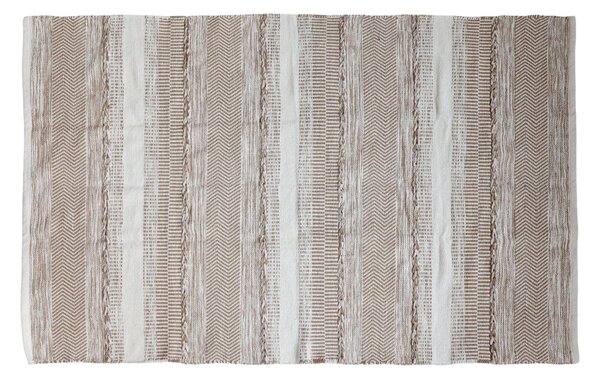 Bavlnený koberec s hnedo-béžovým vzorom – 180*120 cm - Chic Antique