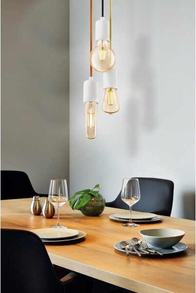 Eglo 32528 - Luster na lanku YORTH 1xE27/60W/230V