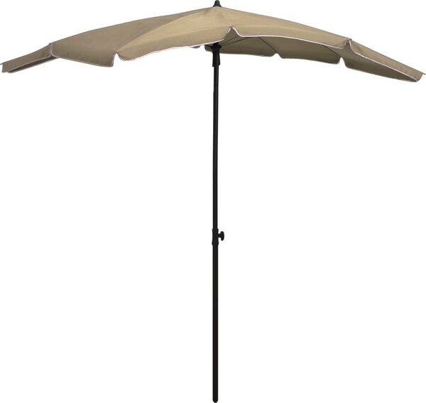 Maison Exclusive – slnečník so stĺpom 200 × 130 cm, farba taupe