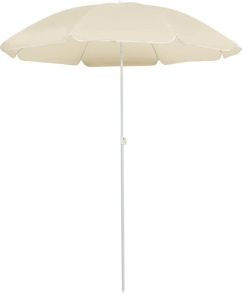 Maison Exclusive – slnečník s oceľovou tyčou, piesková farba, 180 cm