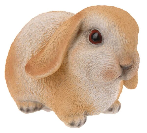 Záhradná figúrka z polyresinu Bunny 2, 16 cm, hnedá