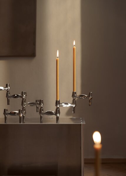 Vysoká sviečka STOFF Nagel Golden Honey – set 8 ks