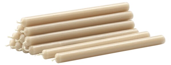 Sviečka STOFF Nagel Beige – sada 12 ks