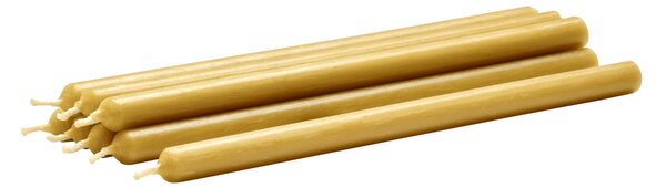 Vysoká sviečka STOFF Nagel Golden Honey – set 8 ks
