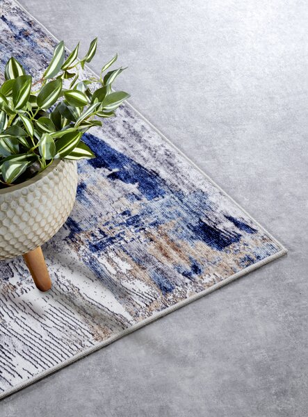 ELLE Decoration , Kusový koberec Imagination New 106035 Dark blue/Beige z kolekcie Elle, 120x160, modrá, obývacia izba