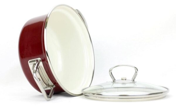Kinekus - Kastról smalt + pokr.ECO-CERAMIC 16cm/1,4L Belis
