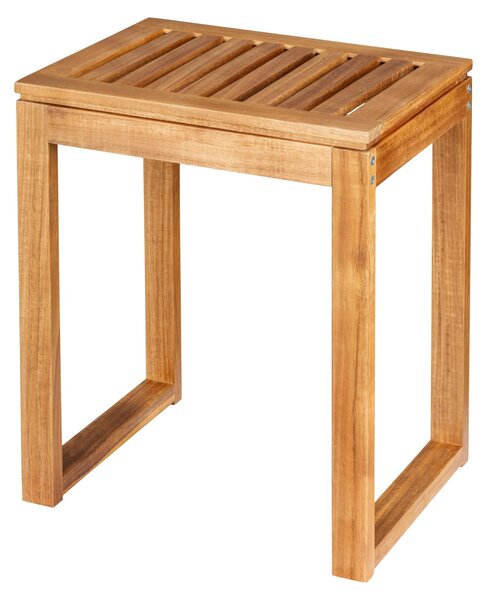 Kúpeľňová stolička WENKO Mod. Fondi, z masívneho akáciového dreva