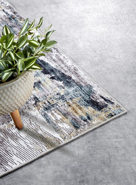 ELLE Decoration , Kusový koberec Imagination New 106038 Sapphire/Gold z kolekcie Elle, 120x160, viacfarebná, obývacia izba