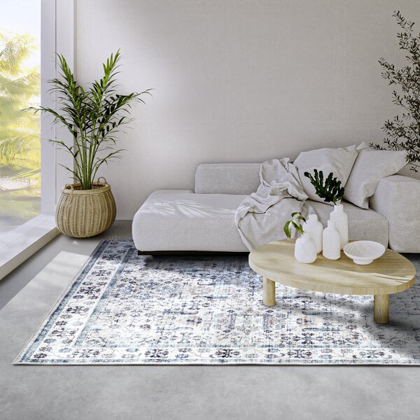 ELLE Decoration , Kusový koberec Imagination New 106042 Cream/Blue z kolekcie Elle, 120x160, modrá, obývacia izba