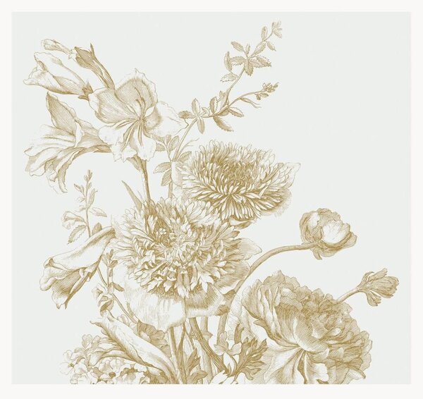 Netkaná tapeta Engraved Flowers