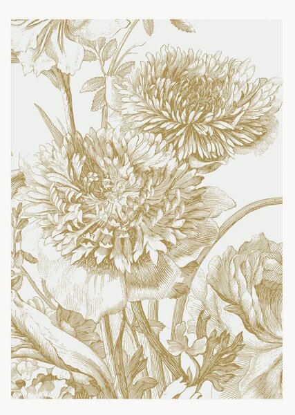 Netkaná tapeta Engraved Flowers