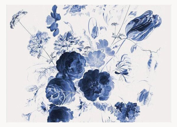 Netkaná tapeta Royal Blue Flowers I
