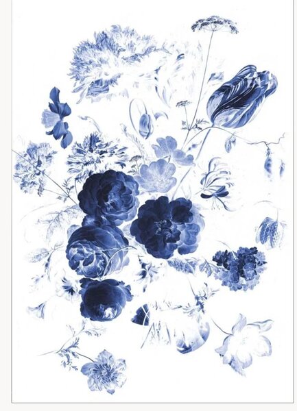 Netkaná tapeta Royal Blue Flowers I