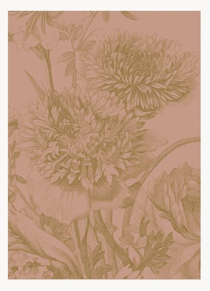 Netkaná tapeta Engraved Flowers