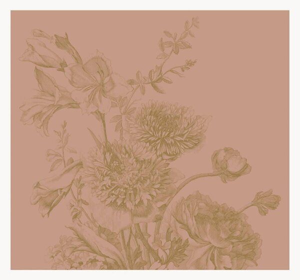 Netkaná tapeta Engraved Flowers