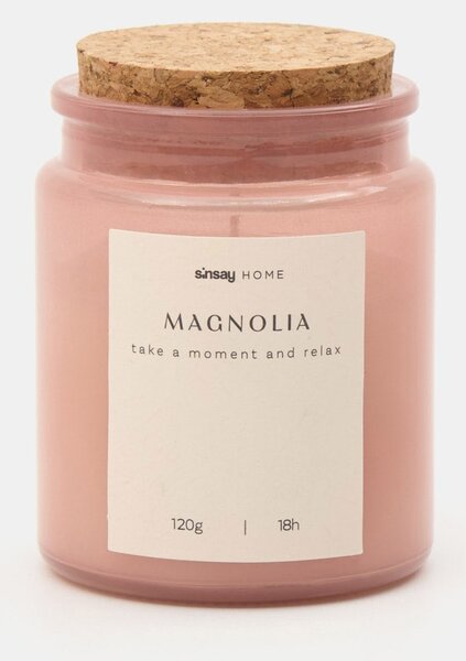 Sinsay - Voňavá sviečka Magnolia - pastelová ružová