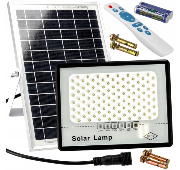 BERGE Solárne LED svietidlo DAKAR - 50W - PIR
